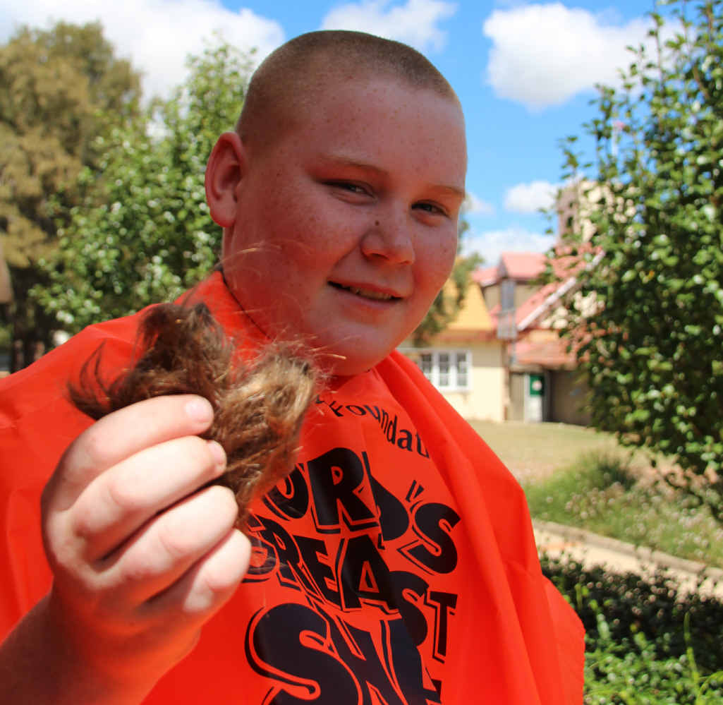 FOR A CAUSE: Scots PGC student Christopher McCosker raised more than $2000 in the Shave for a Cure fundraiser event and (INSET) with his papa, Alf Howard. FOR A CAUSE: Scots PGC student Christopher McCosker raised more than $2000 in the Shave for a Cure fundraiser event and (INSET) with his papa, Alf Howard.